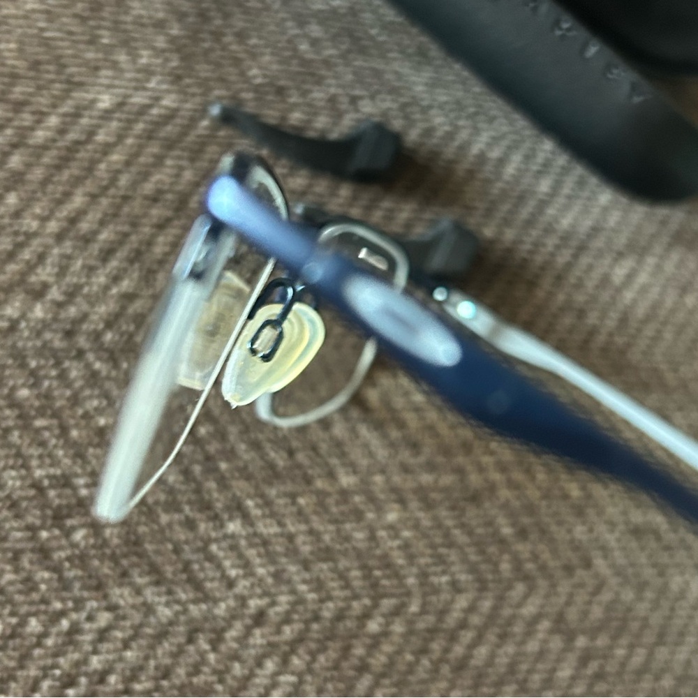 Oakley Black And Blue Eyeglasses With Prescription Socket 5.5 View 5